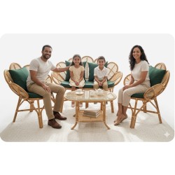 Rattan Furniture - Leaves Set Rattan Furniture - Leaves Set